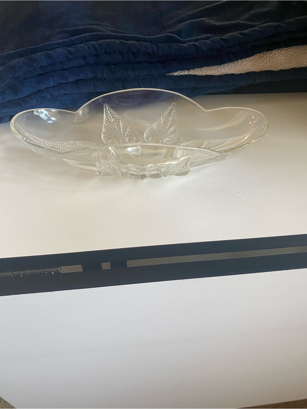 Clear Glass Decorative Serving Dish - Home Accents